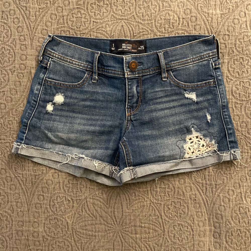 Denim Hollister shorts